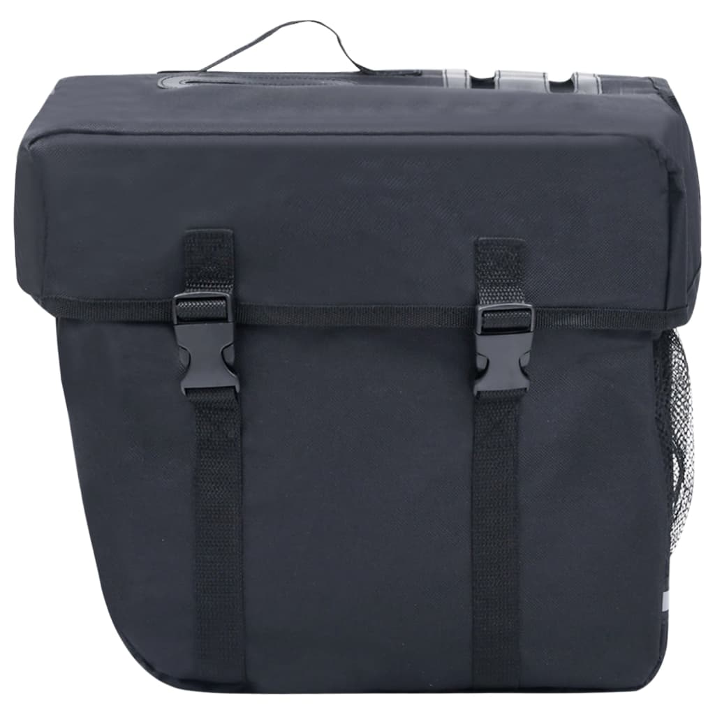 Double Bicycle Pannier for Luggage Rack, Waterproof, 35 L, Black