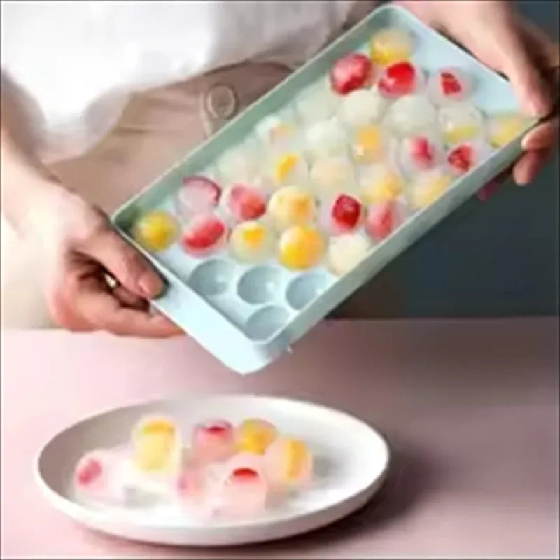 33 Ice Boll Hockey PP Mold Frozen Whiskey Ball Popsicle Ice Cube Tray Box Lollipop Making Gifts Kitchen Tools Accessories 1pcs